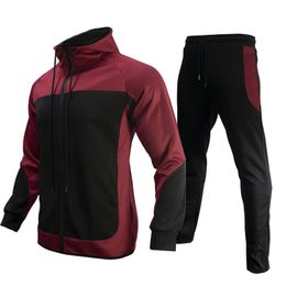 Heren Trainingspak Jongens Trainingspak Losse Sweatsuit Sets Katoenen Rits Jas met Lange Mouwen en Joggers Broek Designer Sportkleding Joggingpakken Maat 3XL