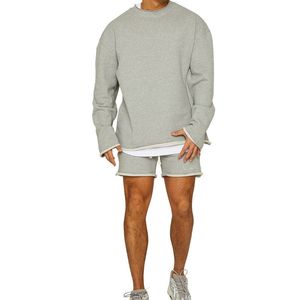 Hombres Chándal Casual Sólido Conjunto deportivo Camiseta de manga larga Conjuntos de 2 piezas + Pantalones Marca de moda Jogger Fitness Ropa deportiva