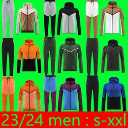 Voetbalkleding mannen tracksuit ontwerper sweatsuit dunne tech dames heren track pak 3xl lente herfst joggers jas tweedelige set sport lange mouw kleding