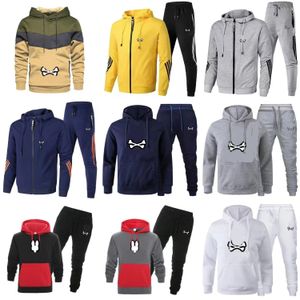 Survêtements pour hommes Bunny Streetwear Sweats à capuche et pantalons pour hommes Costumes de jogging à manches longues Ensembles athlétiques Automne Sweat à capuche pour femme version supérieure survêtement de qualité en gros