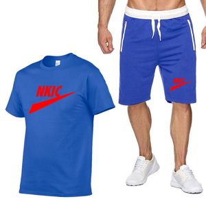 Mannen trainingspakken lopende pak korte mouw shorts basketbal training trainingspak snel droge losse t-shirt sport gym fitness kleding