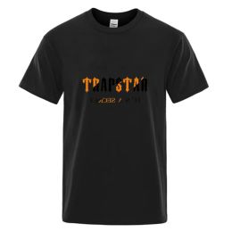 Hommes Trapstar T-shirt Designer marque à manches courtes T-shirt pur coton chaud lâche respirant basket-ball de rue en cours d'exécution hommes et femmes y2k1