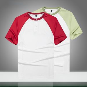 Men T-shirt Casual losse patchwork tops Tees shirts zomer nieuwe heren sportkleding korte mouw o-neck t-shirt merk kleding