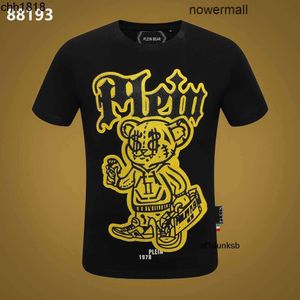 Heren T-shirts Plein Designer Philipps Hoge pp T-shirts Hop Hip Klassiek Merk BEAR Kleding Strass T Streetwear Kwaliteit Tshirt SHIRT Heren 0CXZ