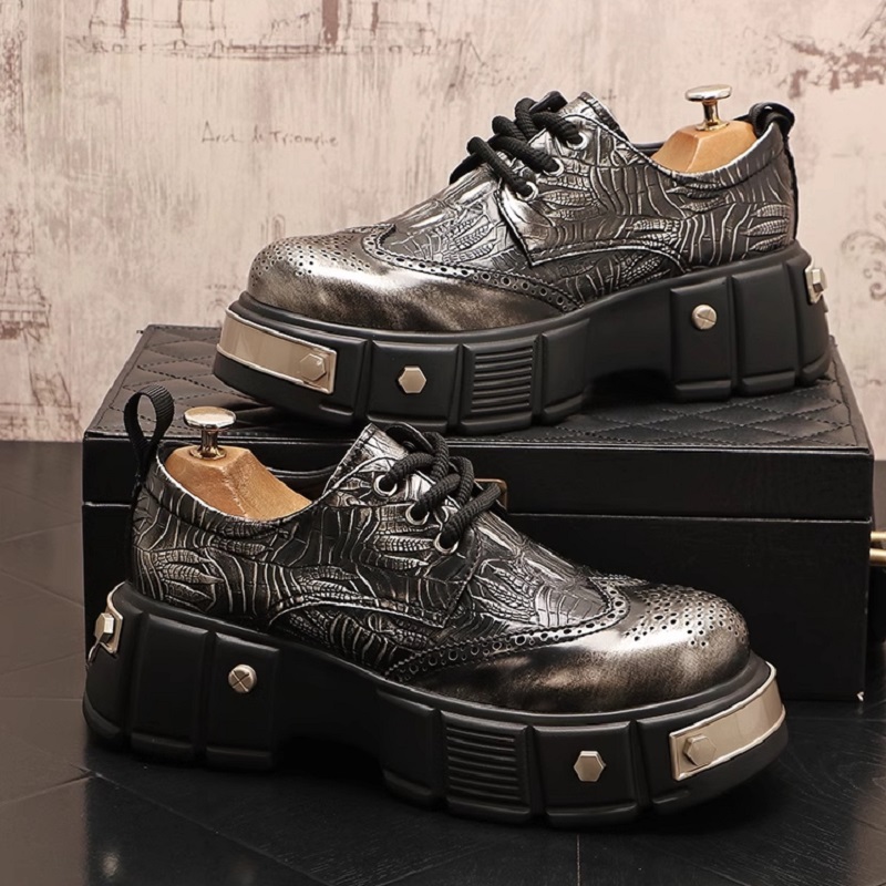 Hommes ultra-épaisses semelles luxury britannique hommes hommes bas décontractés hommes chaussures en cuir chaussures masculine 1a12