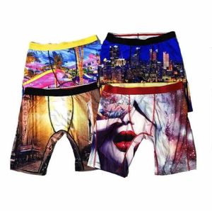 Sous-vêtements pour hommes Boxers Maillots de bain Pantalons Allongés Anti-usure Impression Sous-vêtements Styles Shorts de plage Maillots de bain Sports Hip Hop Knickers Séchage rapide