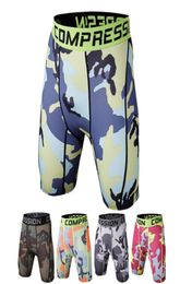 Sous-vêtements pour hommes Shorts de yoga élastiques Collants de course à pied Shorts de camouflage pour hommes Basketball Running Gym Jogging Compression Tight3099729