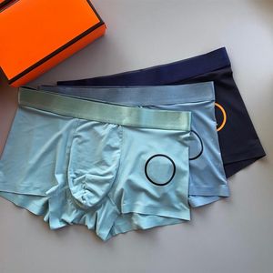 Mannen ondergoed ontwerpers Mode boxers Ademende Boxer Onderbroek Heren sexy Taille Underpant Man Ondergoed 3 STUKS box242A