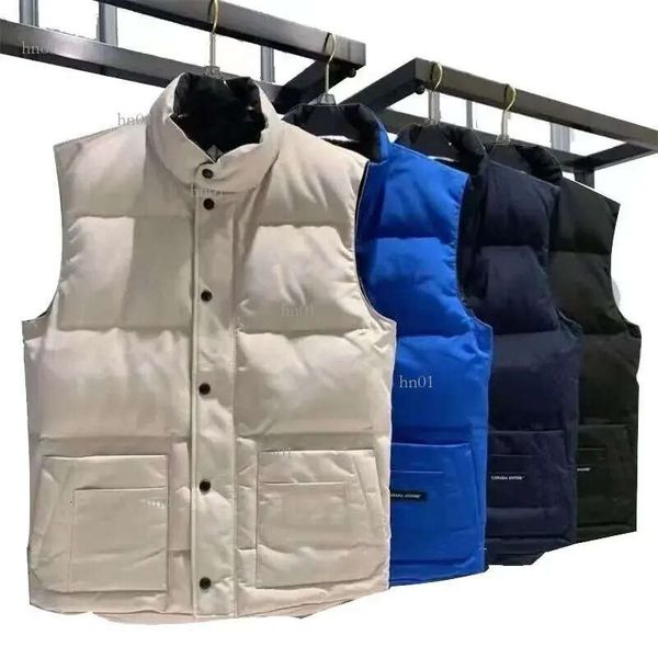 Hombres Chaleco Abajo Chaleco de algodón Diseños Hombres Mujeres Sin mangas North Jacket Puffer Otoño Invierno Casual Canadian Goose Outdoor