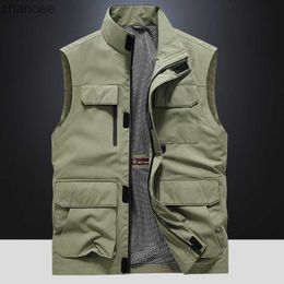 Mannen Vesten Jas Sneldrogend Zomer Buiten Mouwloos Heren Vest Casual Reizen Dunne Vissersvesten Vest Mannelijke Kleding S-5XL HKD230828