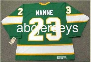 Mannen Vintage #23 LOU NANNE Minnesota North Stars 1967 CCM Hockey Jersey aangepaste naam nummer