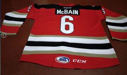 Mannen Vintage #6 JAMIE MCBAIN TUCSON ROADRUNNERS Hockey Jersey op maat elk naamnummer