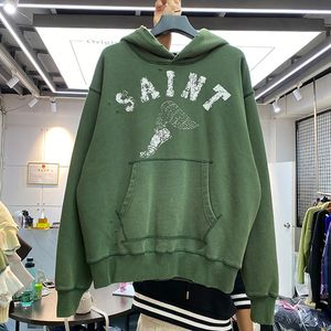 Mannen Vintage Kleur Pocket Hoodies Sweatshirt Oversized Vrouwen Nieuwigheid Fleece Hoodie Sweatshirts Heren Casual Tops Jas