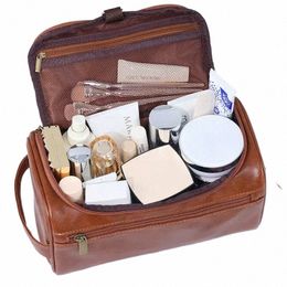 Hommes Vintage luxe trousse de toilette voyage Necary Busin cas de maquillage cosmétique mâle suspendus organisateur de stockage W sacs s03x #