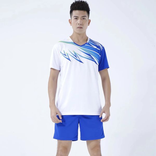 Hombres Voleibol Uniforme Conjuntos de ropa Venta de verano Hombre de secado rápido 2 piezas Badninton Tenis Ping Pong Jersey Traje de entrenamiento 240319