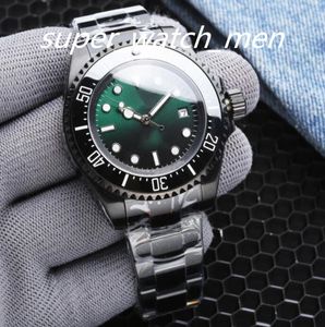 Men Bekijk 116660 44 mm wijzerplaat keramische bezel zwart horloge verstelbare riem automatische beweging sporten rood groen blauwe polshorloge coupon