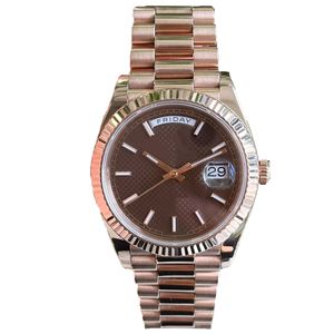 Herenhorloge 36 mm 40 mm2813 Romeinse wijzerplaat Mechanisch Automatisch 904L roestvrij stalen armband Triangle Pit waterdicht horloge goud zilver roségoud horloges montre aaa