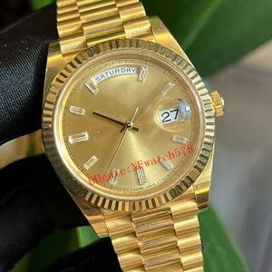 Mannen Horloge 40mm 18k Goud 3235 Beweging Automatische Heren Armband Horloges Waterdicht 228238 Diamond Embedded Tijdschaal Horloges