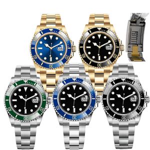 reloj de los hombres relojes de cerámica mecánicos automáticos de acero inoxidable completo reloj de pulsera con hebilla deslizante zafiro reloj de diseñador luminoso reloj de orologio casual de negocios