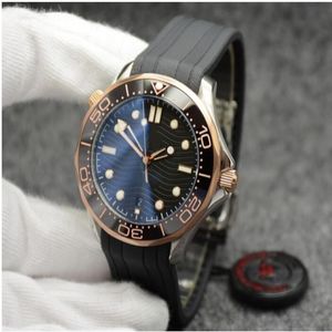 Herenhorloge Automatisch Mechanisch Buiten Meerkleurig Wijzerplaat Met Rubberen Armband Draaibare Bezel Transparante Kast Back223E