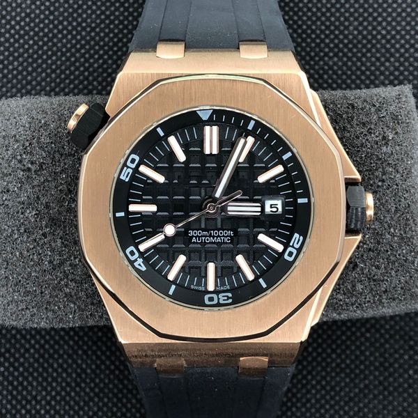 Men Watch Automatic Mechanical Watches 42 mm de acero inoxidable Relojes de pulsera para hombres Moda de pulsera de pulsera Muñecas para hombres Relojes de relojes deportivos para hombres