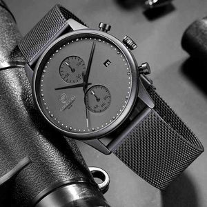 Mentes de quartz de luxe de la marque Cheetah Top Brand avec une bande en acier inoxydable pour hommes Chronographe étanche Chronographe Horloge masculine 210517