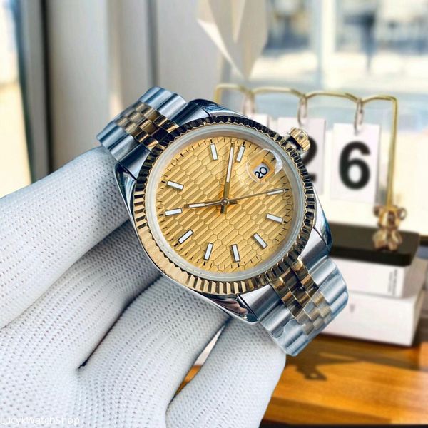 Reloj para hombre Relojes de diseño 31 36 41 mm Relojes Reloj de lujo de alta calidad Relojes mecánicos automáticos Cristal de zafiro Relojes impermeables Reloj para mujer diseñador