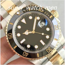 Mannen kijken ETA 3135 Automatische beweging Top N Factory-V12 Luxe sport Ceramic 116610 126610 Horloges voor kronkelende 904L stalen waterdichte duiksaffier 40 mm horloges