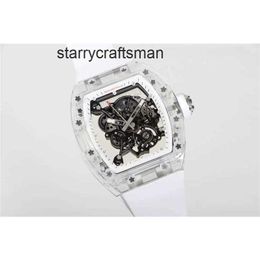 Men Watch Mechanics RM055 Superclone Man Wristwatch Swiss Watch White Ceramic Automatic Superclone 0ZDS