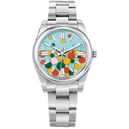 Mannen horloge saffier vrouwelijke vrouwen horloges 31 36 41 mm blauwe gele wijzerplaat automatische horloges mechanische montre de luxe Oyster merk Wrsitwatches dhgate