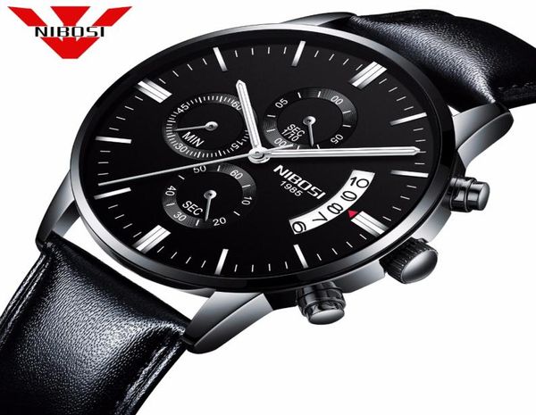 Les hommes regardent la marque Men039 Regardez les montres de mode Relogio Masculino Military Quartz Wrists Corloge pas cher Sports masculins Nibos2703601