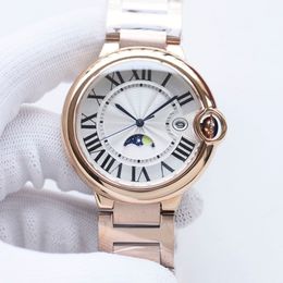 hommes montre montres de haute qualité montres de créateurs 42 MM logo Quartz montre de luxe bracelet en cuir bracelet en acier femmes montre designer avec boîte et verre saphir