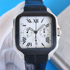 Herenhorloges 7550 Automatisch mechanisch uurwerk Horloges 43,3 mm Waterdicht Modieus Krasbestendig Saffierhorloges Montre De Luxe lederen band