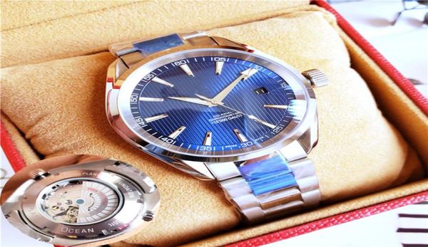 Men Watches Aqua Movimiento automático Terra Mechanical Watch 8500 39 mm Case Sapphire Correa de acero inoxidable Agua de natación de espalda1630794