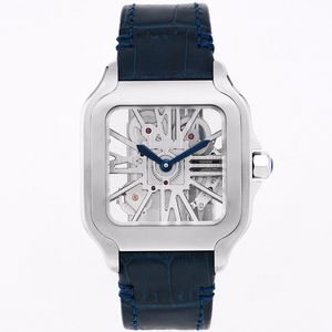 Herenhorloges Automatisch 4S20 mechanisch uurwerk Horloges 39,8 mm uitgehold ontwerp Waterdicht Modieus Krasbestendig glas Leren band Horloges
