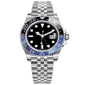 Relojes para hombre, mecánico automático, reloj de 40mm, acero inoxidable 904L, azul, negro, cerámica, cristal de zafiro, relojes de pulsera súper luminosos mon215Z