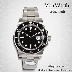 Men Watches Luxury Designer Watch Horloges Hoogwaardige man 40mm Sport Watch Mechanische automatische Sapphire roestvrijstalen Silver Watchstrap -polshorloges