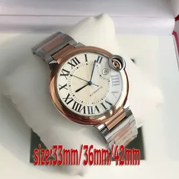 hommes montres hommes pour femmes montre designer menwatch montres de luxe circulaires 33/36 / 42mm montre-bracelet de luxe montre ballon classique montre à mouvement mécanique automatique