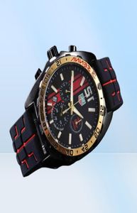 Men Watches Multifunction Watch Automatische waterdichte siliconenriem Casual Senna Limited Edition7387732