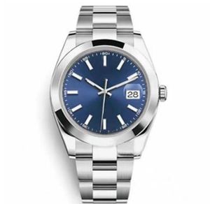 Men Watches Sapphire Gray Baton 41 mm Smooth Mens Automatic Watches Mechanische zelfwindende Montre de Luxe Watch Steel Band WRSITWAT258S