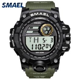 Des hommes regardent Sport Military S Shock Sock Relojes Hombre Casual LED Clock Digital Wrists Wristproofr 1545d Sport Watch Alarm212b