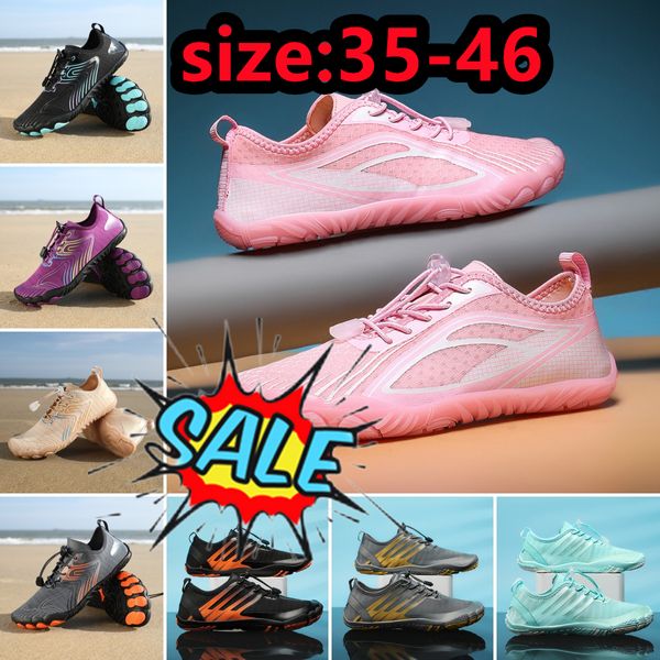 Zapatos acuáticos para hombre y mujer, zapatillas de natación, sandalias descalzas, zapatos planos para vadear en la playa, calzado transpirable de secado rápido de alta calidad