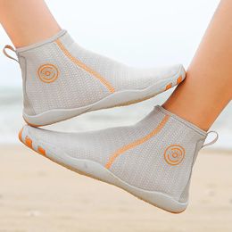 MANNEN WATERSCHOOT DRAAG DIVE SOCKS Hoge top op blote voeten strand zwem sandaal aqua schoen drainage waden sneaker fitness surfen vissen 240402