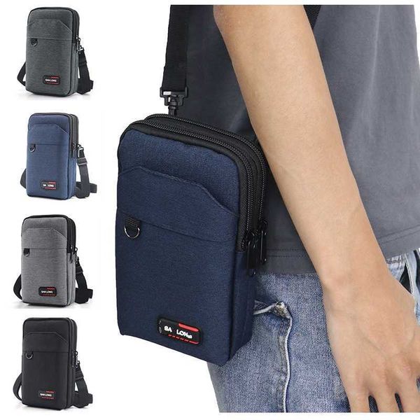 Hommes étanche taille sac portefeuille Sports de plein air diagonale téléphone croisé Camping chasse tactique