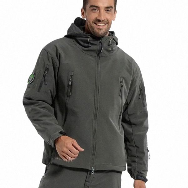 Hommes imperméable coupe-vent polaire manteau chasse vêtements camouflage armée veste militaire Lurker peau de requin coquille souple veste tactique B2O1 #