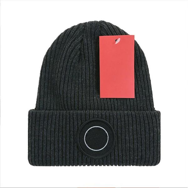 Gorro de invierno para hombre, gorros cálidos de marca, gorro de lana de punto doblado de doble capa para mujer Y-10