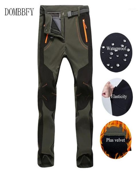 Pantalones de senderismo de invierno para hombre, pantalones cálidos de lana para mujer, pantalones de esquí impermeables Softshell para Trekking al aire libre, pantalones deportivos 19802267