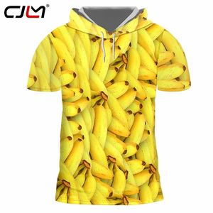 Mannen Winter Hoodies T-shirt 3D Gedrukt Capuchon T-shirt Creatieve Fruit Banaan Creatief Ontwerp Man Oversized T-shirt 220623