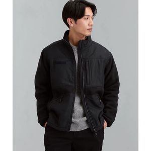 Hommes hiver col montant polaire veste thermique manteau décontracté mode extérieur coupe-vent chaud vêtements d'extérieur hommes