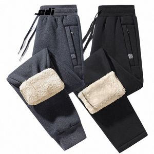 Hommes hiver épais pantalons chauds hommes Feelce pantalons de jogging décontractés pantalons de survêtement hommes automne Fi pantalons de sport thermiques mâle r68N #